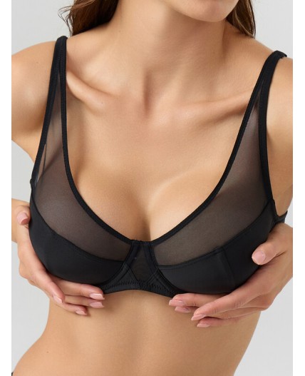 Бюстгальтер черный