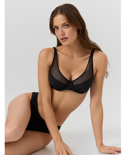 Бюстгальтер черный