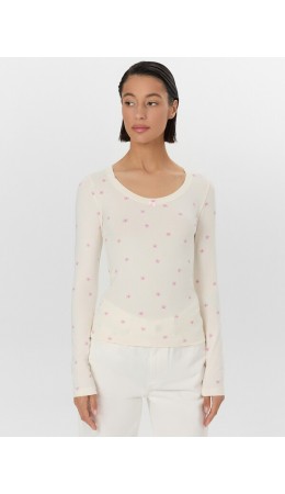 Свитшот цветочки на молочном