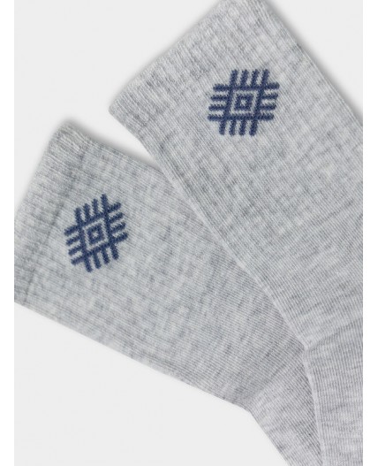 Носки св.серый меланж