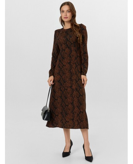 Платье змея на коричневом
