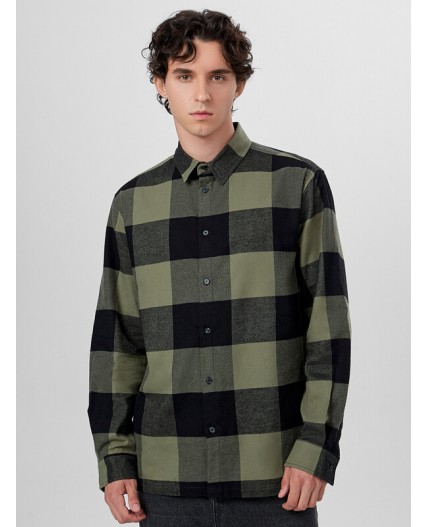 Рубашка зеленая клетка