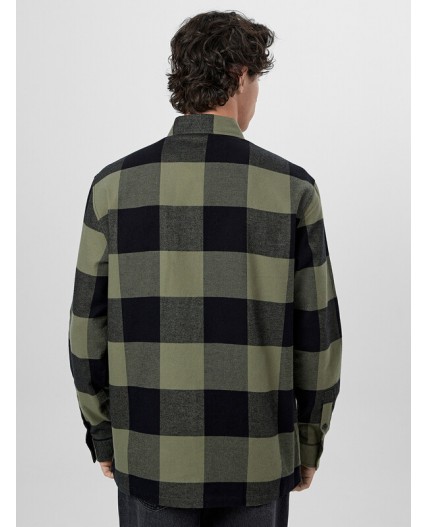 Рубашка зеленая клетка