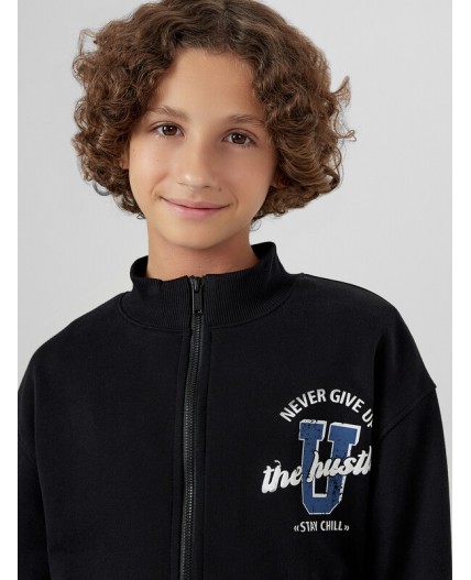 Толстовка черный +печать3