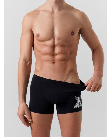 Трусы черный +печать2