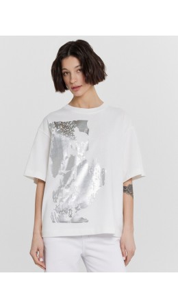 Футболка белый +печать5