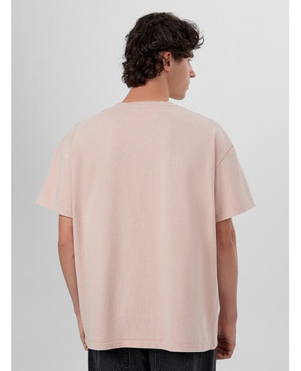 Футболка бежевый +печать