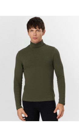 Лонгслив оливковый