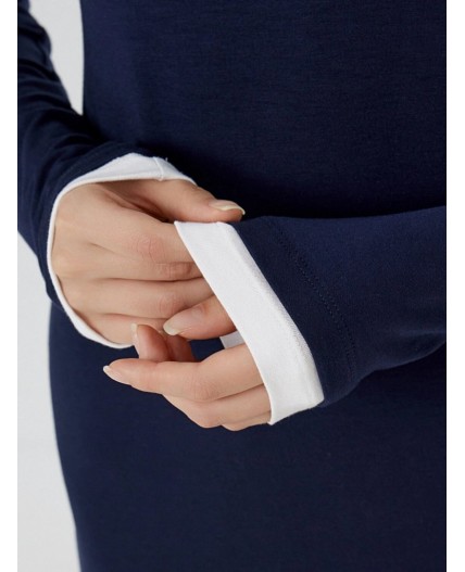 Платье т.синий