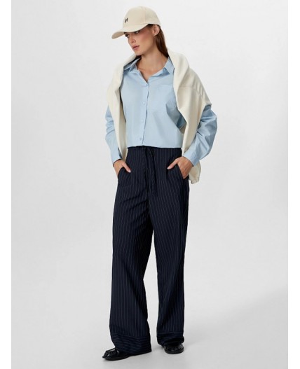 Брюки сине -белая полоска