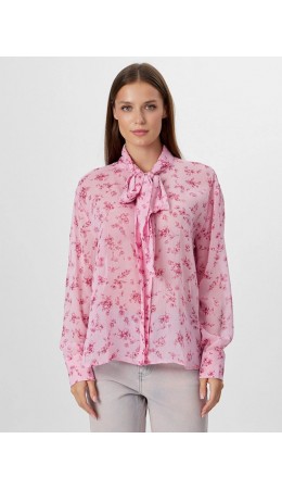 Блузка цветочки на св.сирени