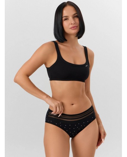 Трусы горошек на черном2