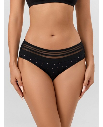 Трусы горошек на черном2