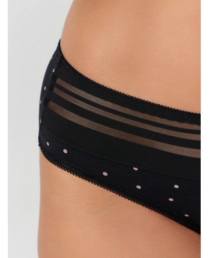 Трусы горошек на черном2