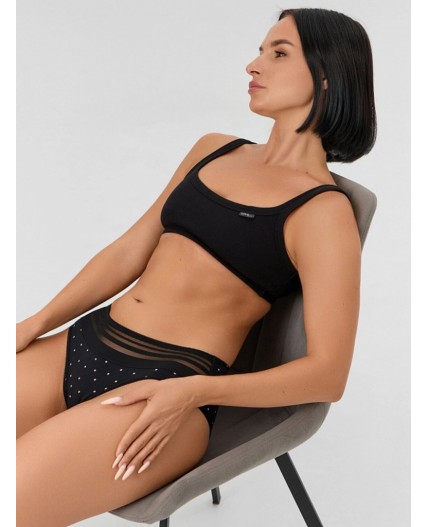 Трусы горошек на черном2