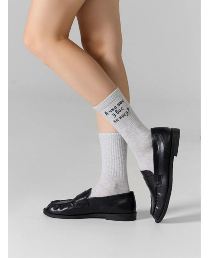 Носки св.серый меланж