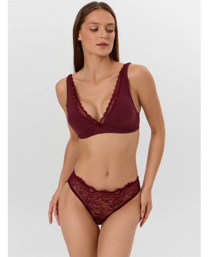 Бюстгальтер бургундское вино