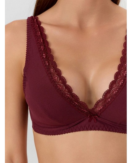 Бюстгальтер бургундское вино