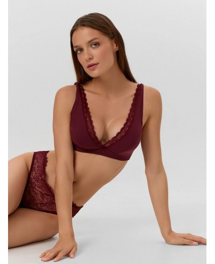 Бюстгальтер бургундское вино