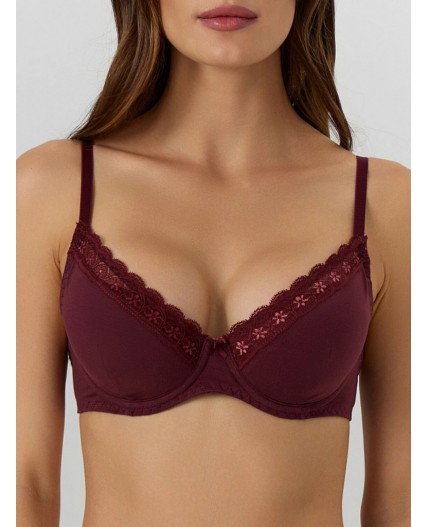 Бюстгальтер бургундское вино