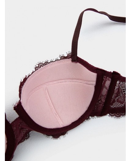 Бюстгальтер бургундское вино