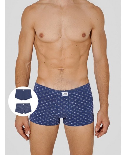 Трусы узор на джинсовом +джинсовый