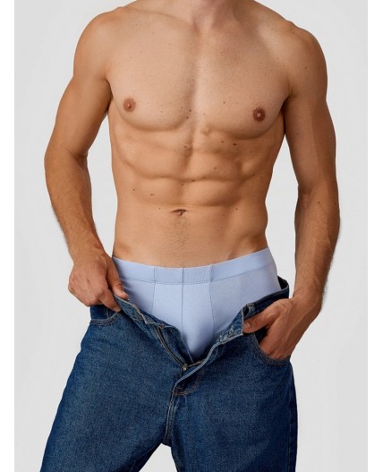 Трусы св.голубой +печать