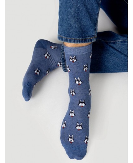 Носки св.джинсовый меланж