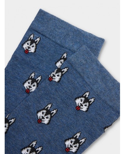 Носки св.джинсовый меланж