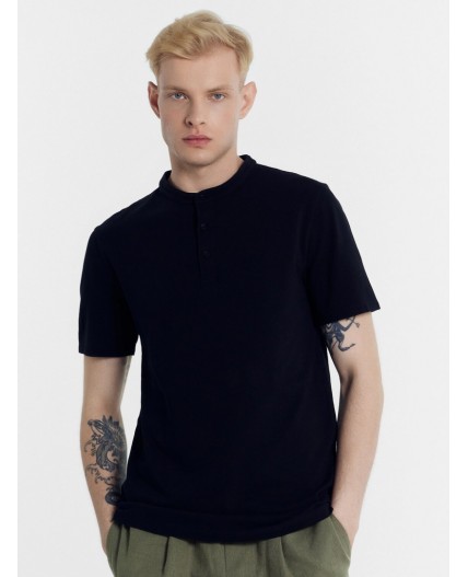 Футболка двухцветный черный