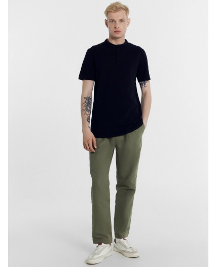 Футболка двухцветный черный