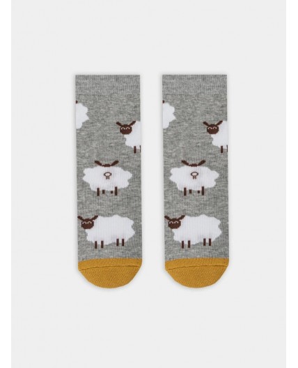 Носки серый меланж