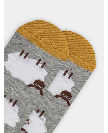 Носки серый меланж