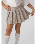 Юбка коричневая клетка
