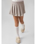 Юбка коричневая клетка