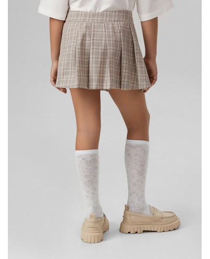 Юбка коричневая клетка