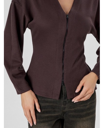 Жакет коричневый