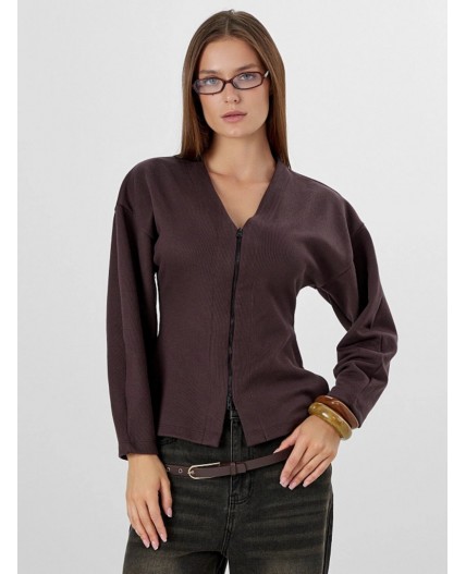 Жакет коричневый