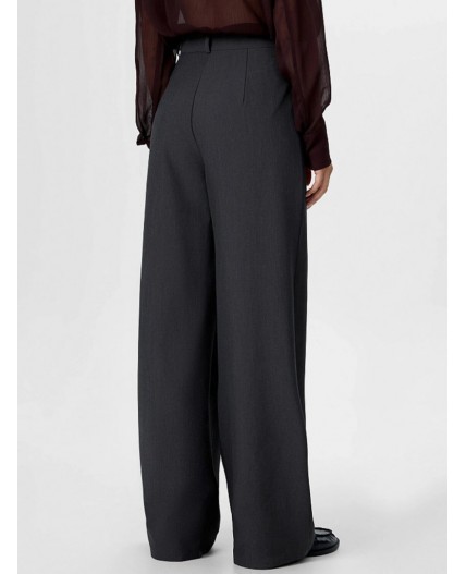 Брюки т.серый меланж