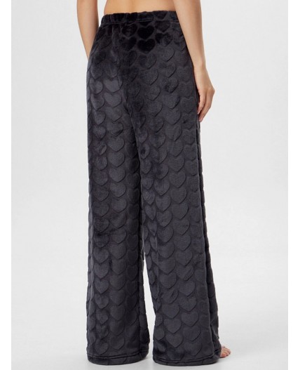 Брюки домашние серые сердечки