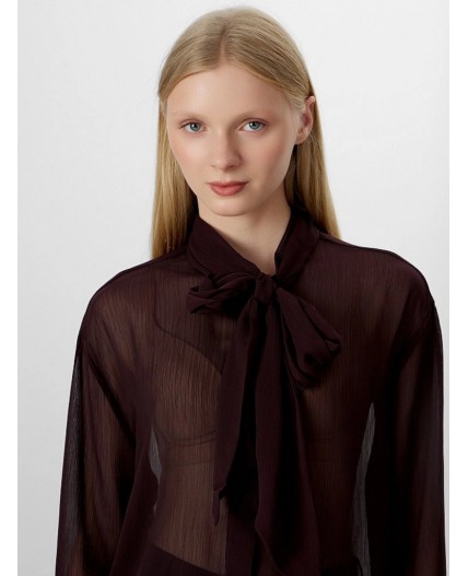 Блузка коричневый