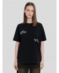 Футболка ACID WASH черный +печать