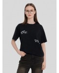 Футболка ACID WASH черный +печать