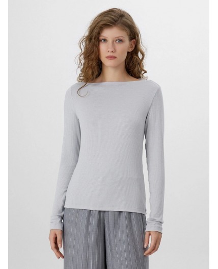 Джемпер серый меланж 4306-А-1