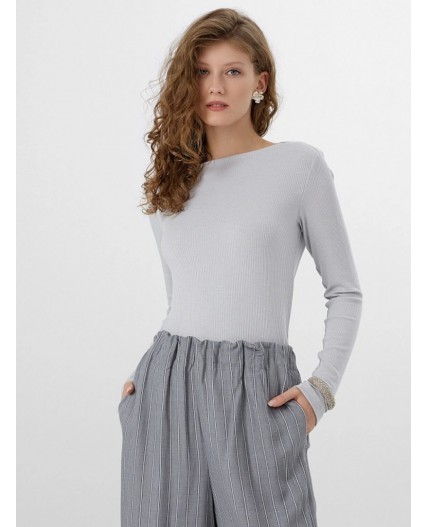 Джемпер серый меланж 4306-А-1