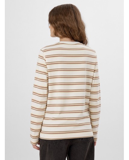 Джемпер полоска на сливочном