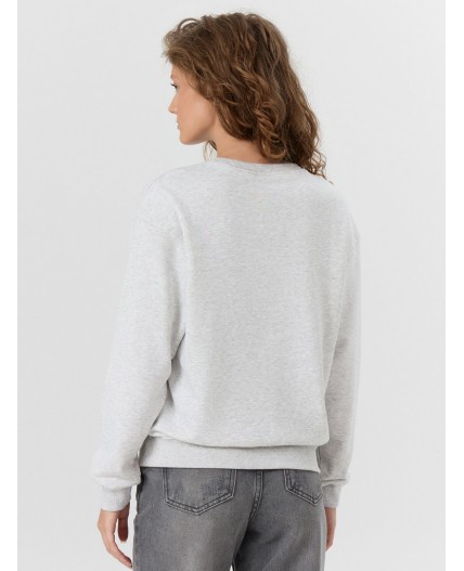 Свитшот серый меланж +печать1