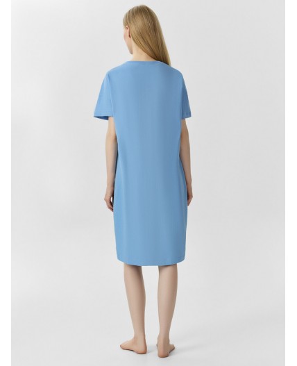 Сорочка св.синий +печать