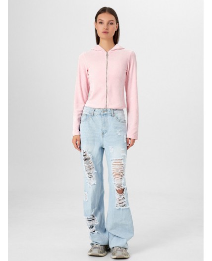 Толстовка розовый нектар