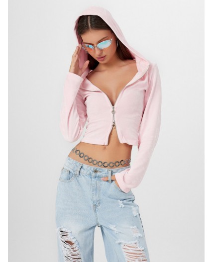 Толстовка розовый нектар